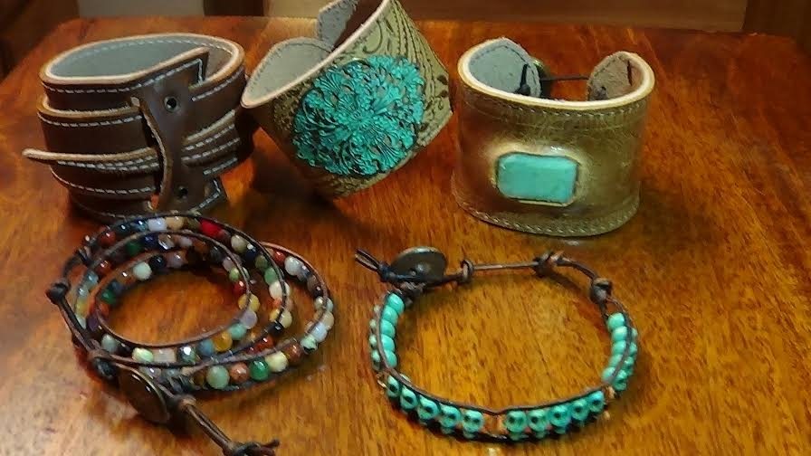 Jewelry made by C&A Leather.