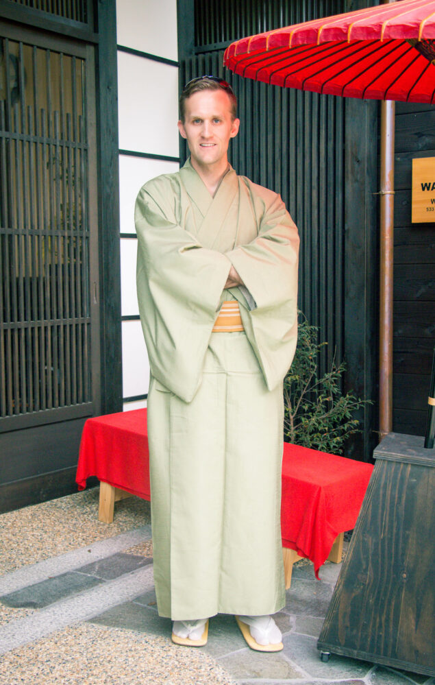 Wearing a Kimono in Japan for a Traditional Tea Ceremony