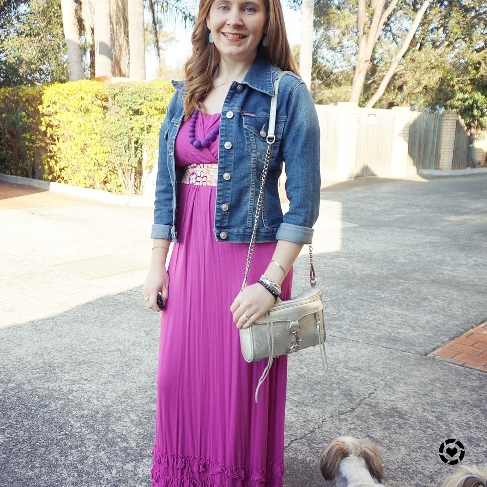 Away From Blue  Aussie Mum Style, Away From The Blue Jeans Rut: Maxi  Dresses and Purple Accessories
