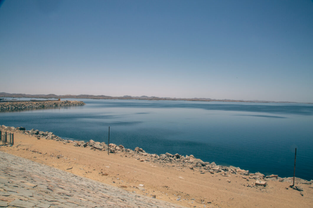 Lake Nasser in Aswan, Egypt.