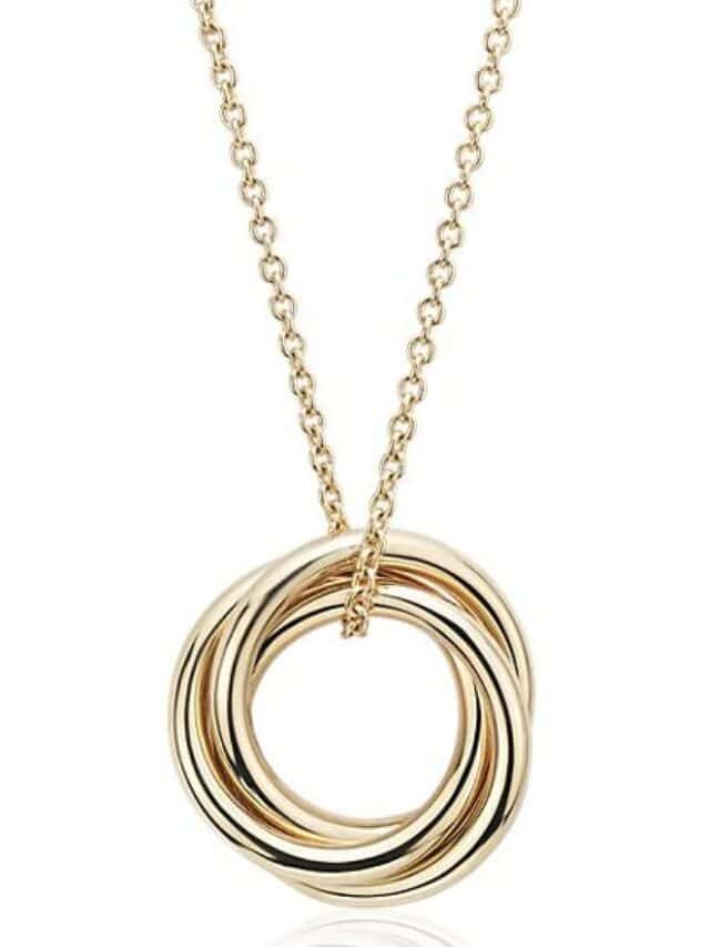 18" Petite Infinity Rings Pendant