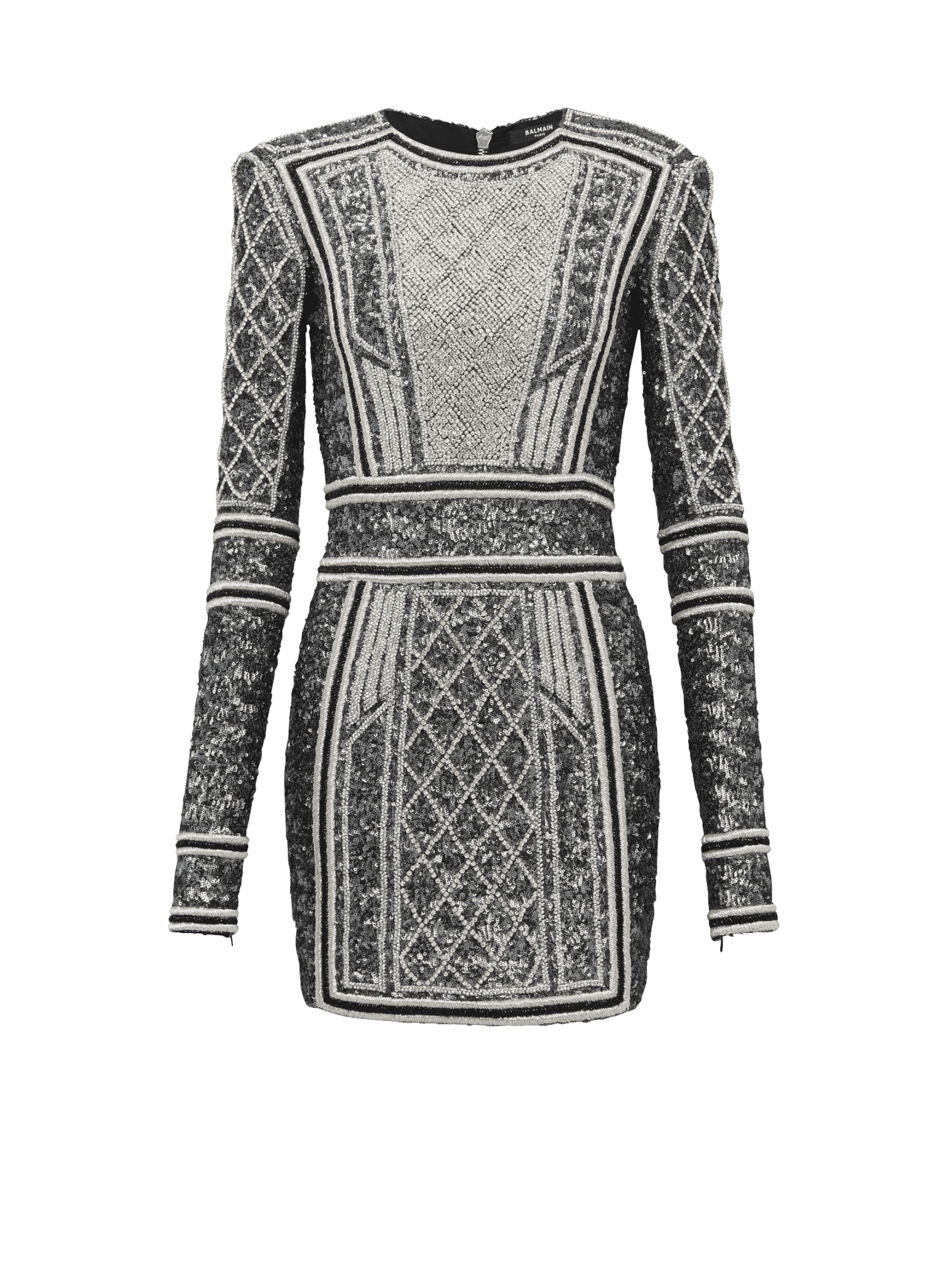 Balmain Short Embroidered Dress 1516x2048 