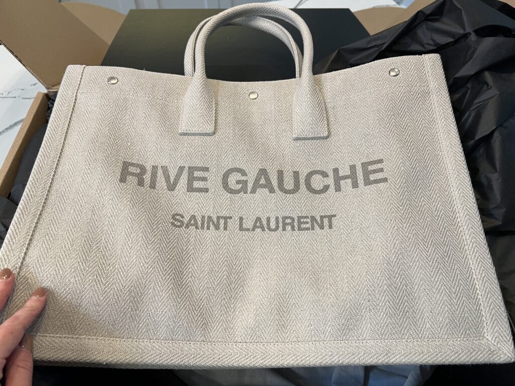 RIVE GAUCHE N/S CANVAS TOTE BAG – Suit Negozi Eu