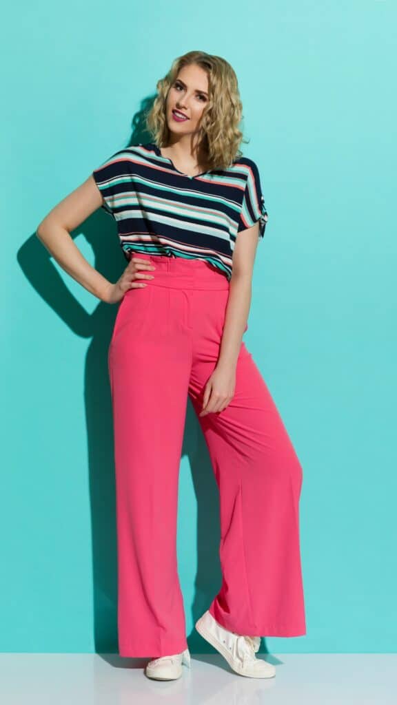 Pink pants outfit on Pinterest