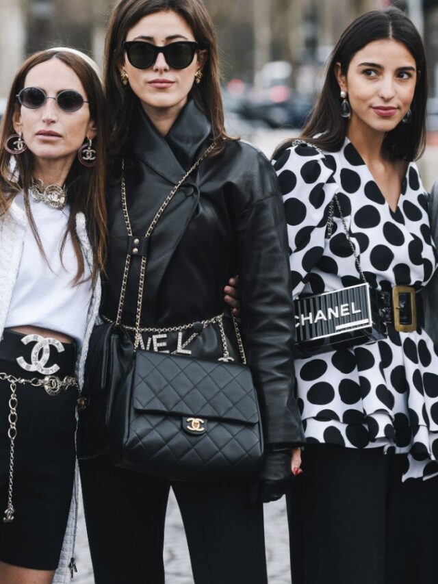 Paris, France - March 05, 2019: Street style outfit - Models, bloggers and influencers with fashionable and stylish looking after a fashion show during Paris Fashion Week - PFWFW19