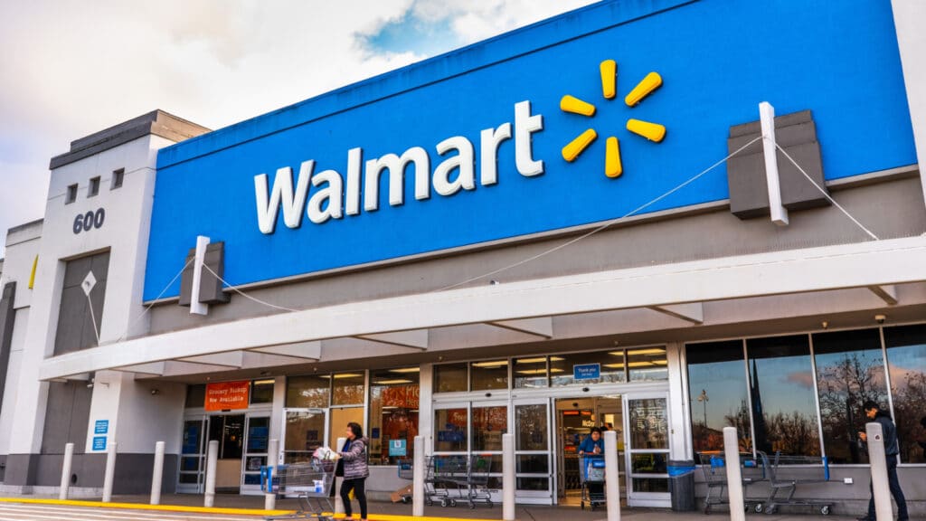 Jan 9, 2020 Mountain View / CA/ USA - People shopping at a Walmart store in south San Francisco bay area