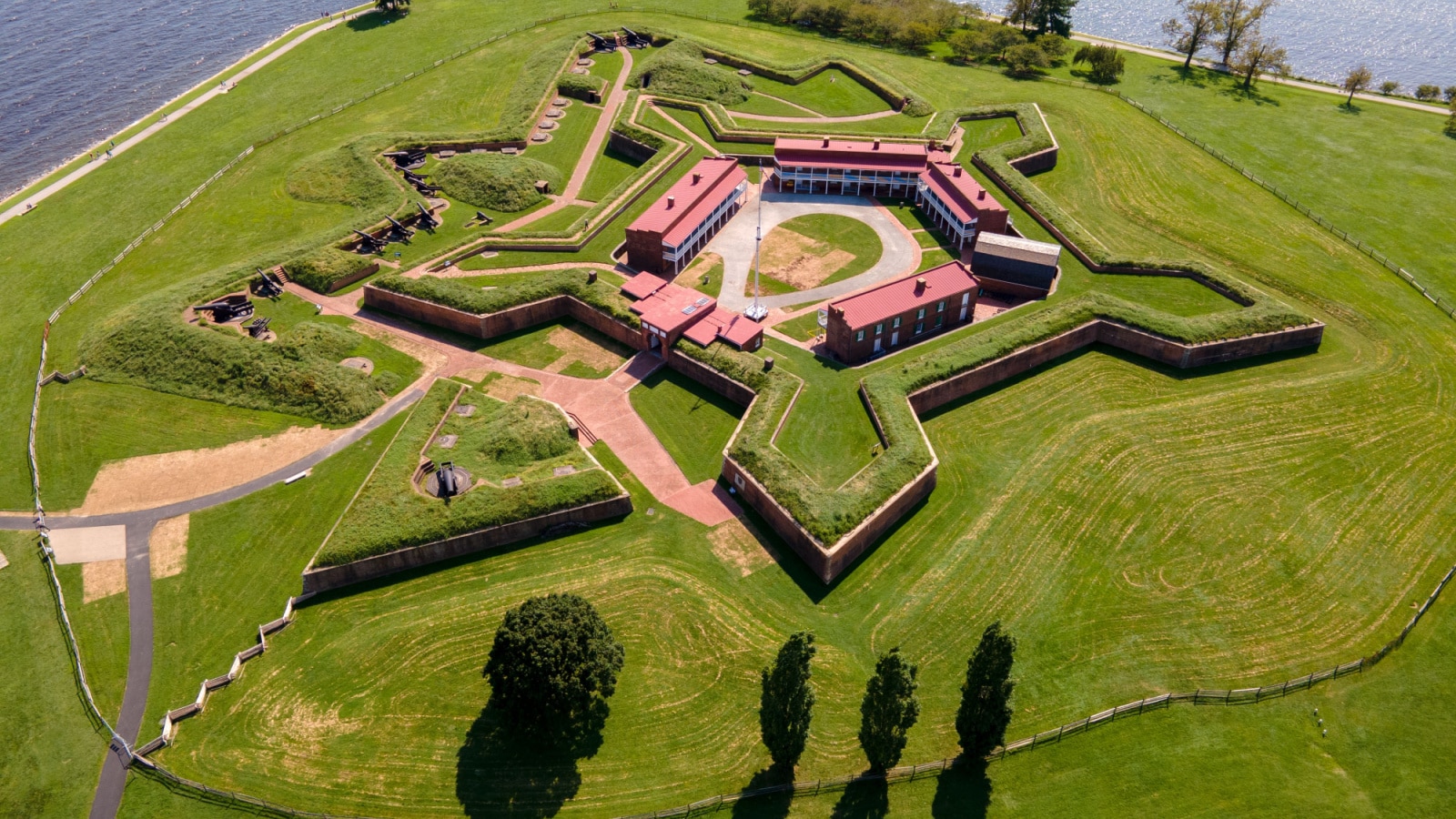 Fort McHenry from the air, Baltimore