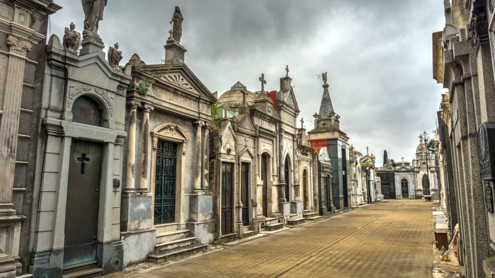 La Recoleta Cemetery (Spanish: Cementerio de la Recoleta), a cemetery located in the Recoleta neighbourhood of Buenos Aires, Argentina.