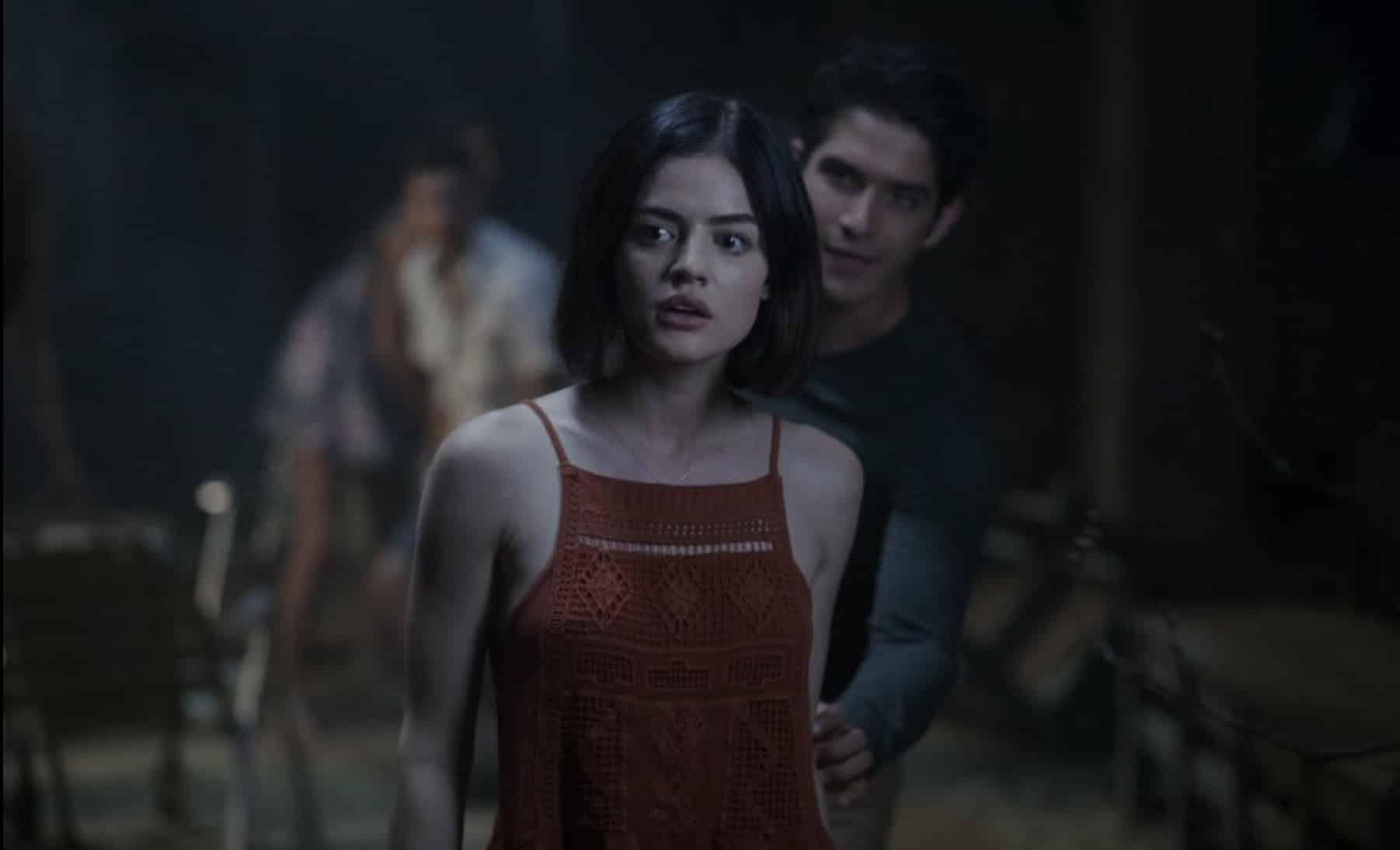 Tyler Posey and Lucy Hale in Truth or Dare (2018)