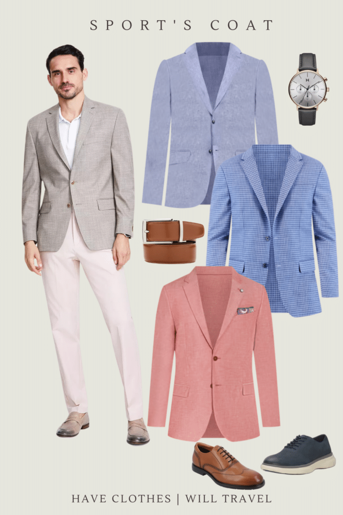 Collage photo of a graduation outfit idea for men featuring sports coats