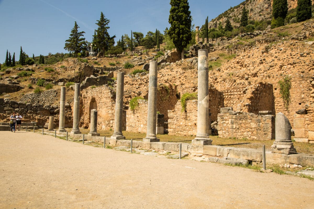The Sacred Way at Delphi, Greece