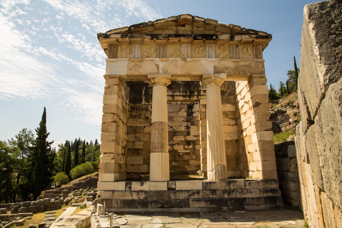 The treasury at Delphi
