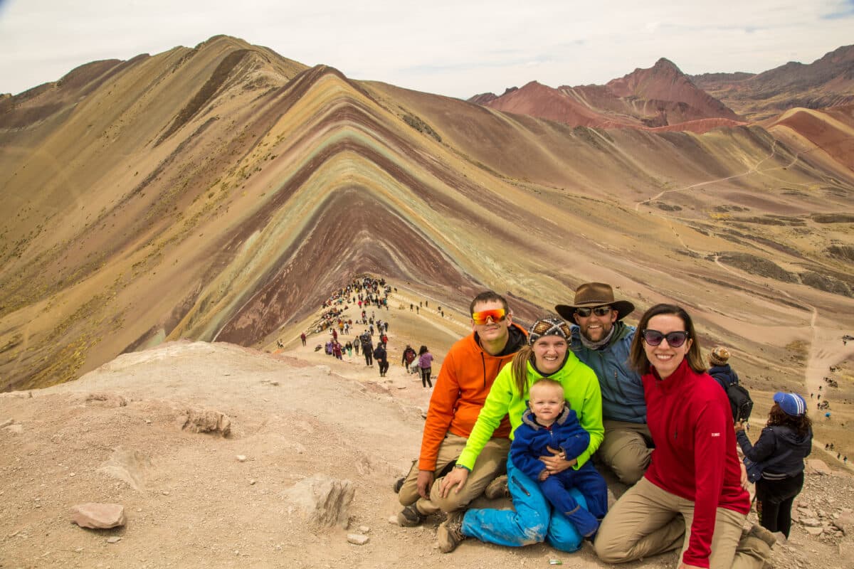 Rainbow mountain group pic!