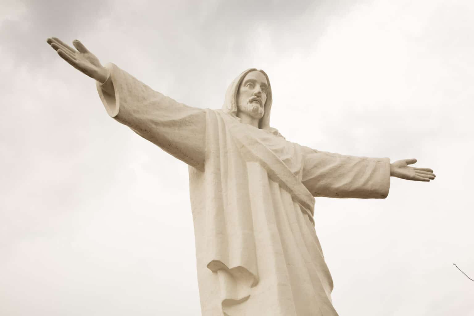 The statue of Cristo Blanco in Cusco, Peru