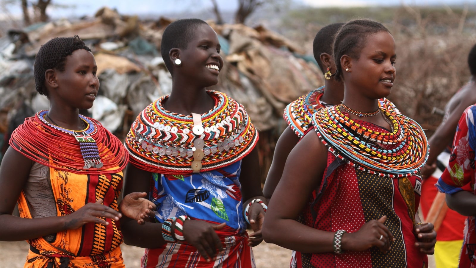 Traditional Samburu women in Kenya