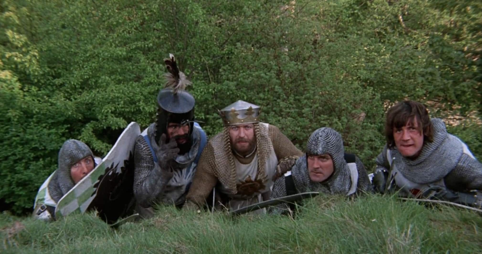 John Cleese, Terry Gilliam, Graham Chapman, Eric Idle, Terry Jones, and Monty Python in Monty Python and the Holy Grail (1975)