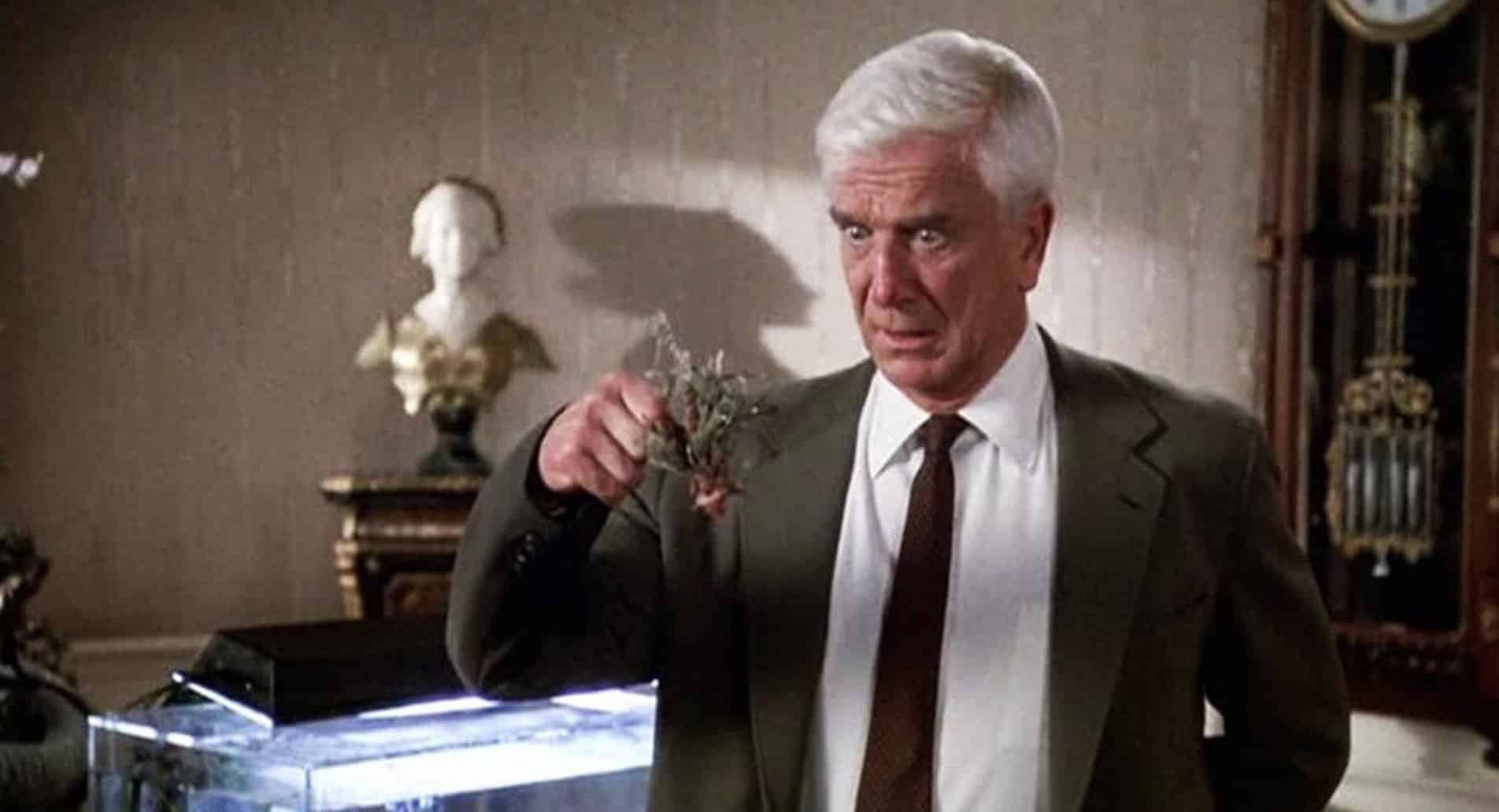 Leslie Nielsen in The Naked Gun: From the Files of Police Squad! (1988)