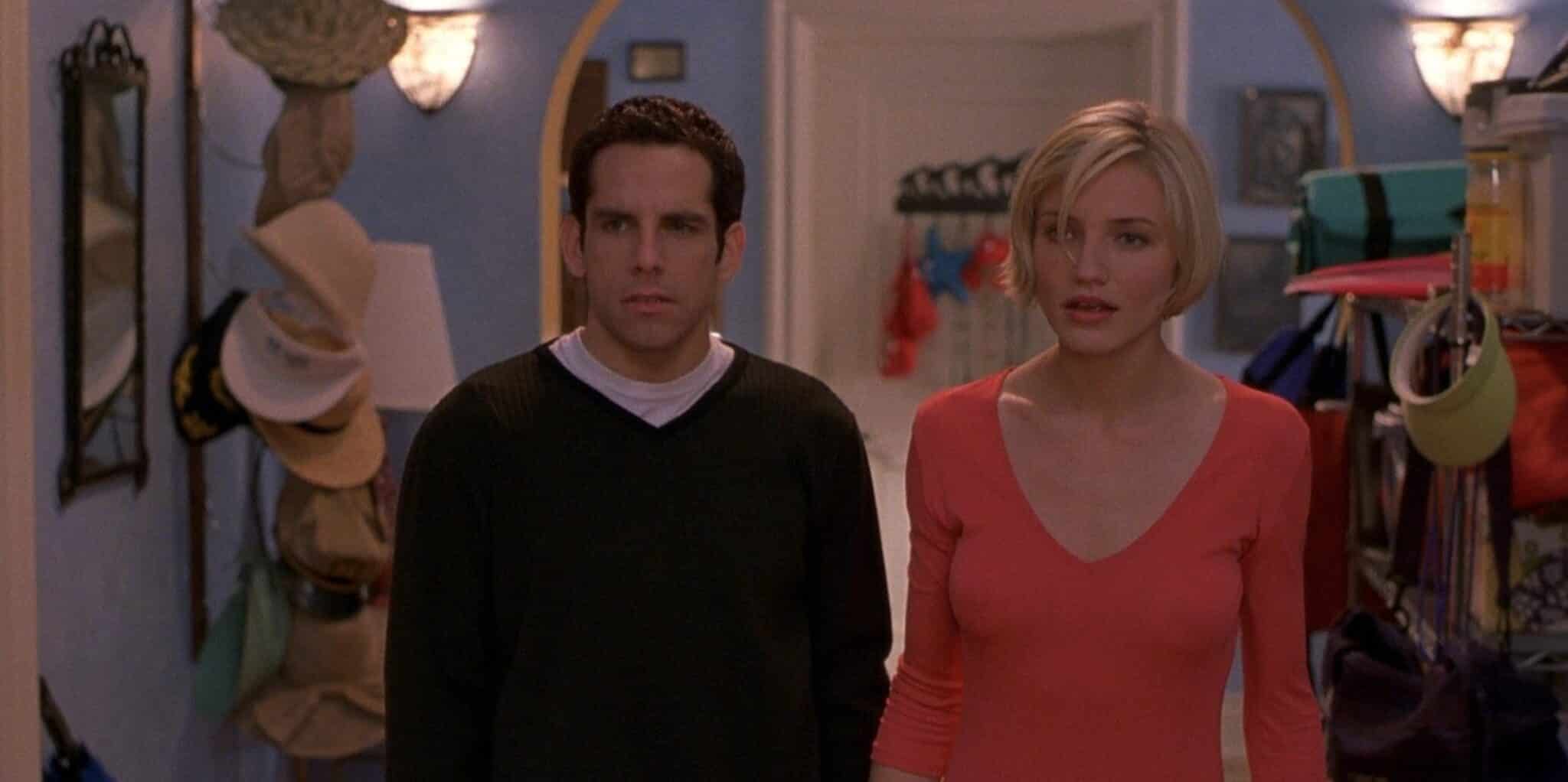 Cameron Diaz and Ben Stiller in There's Something About Mary (1998)