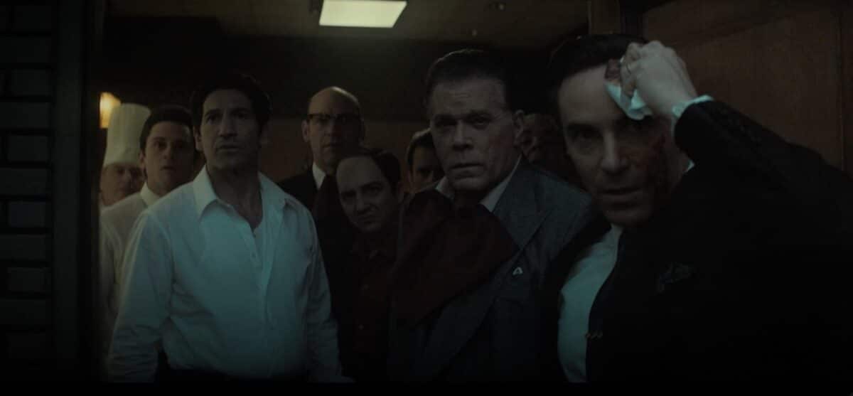 Ray Liotta, Alessandro Nivola, Corey Stoll, Jon Bernthal, John Magaro, and Billy Magnussen in The Many Saints of Newark (2021)