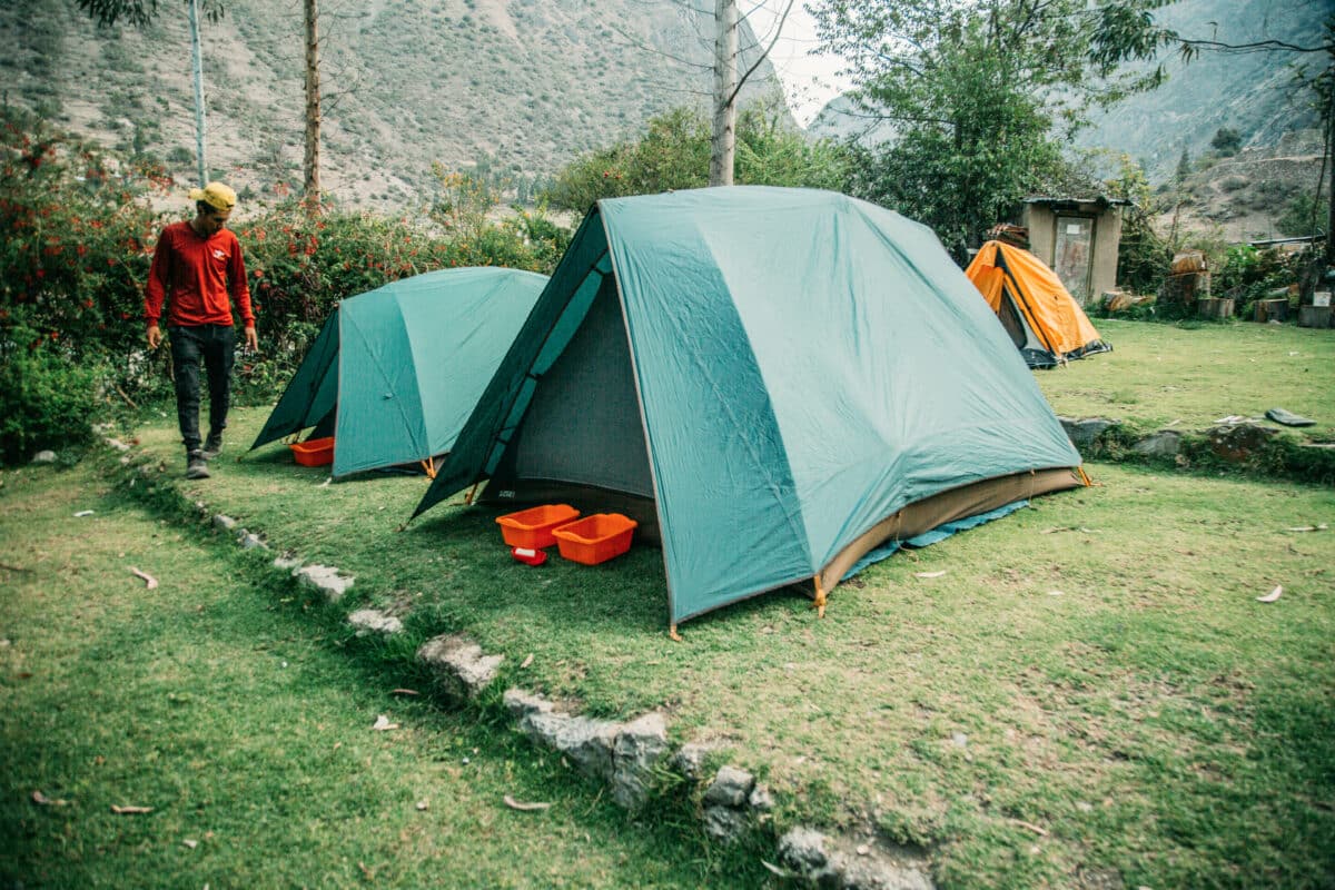 Our first campsite on the trek.