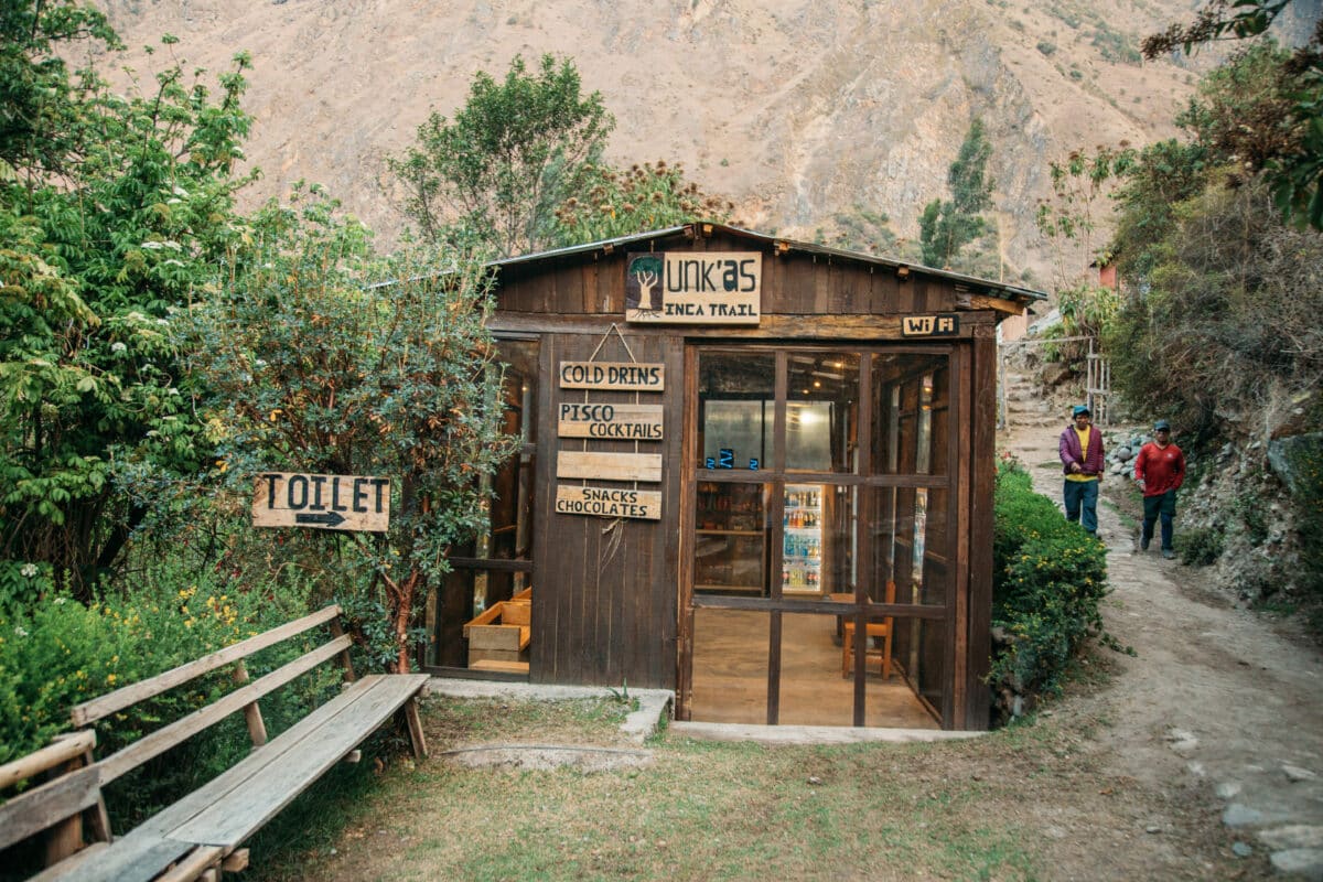 Wifi hut on the inca trail