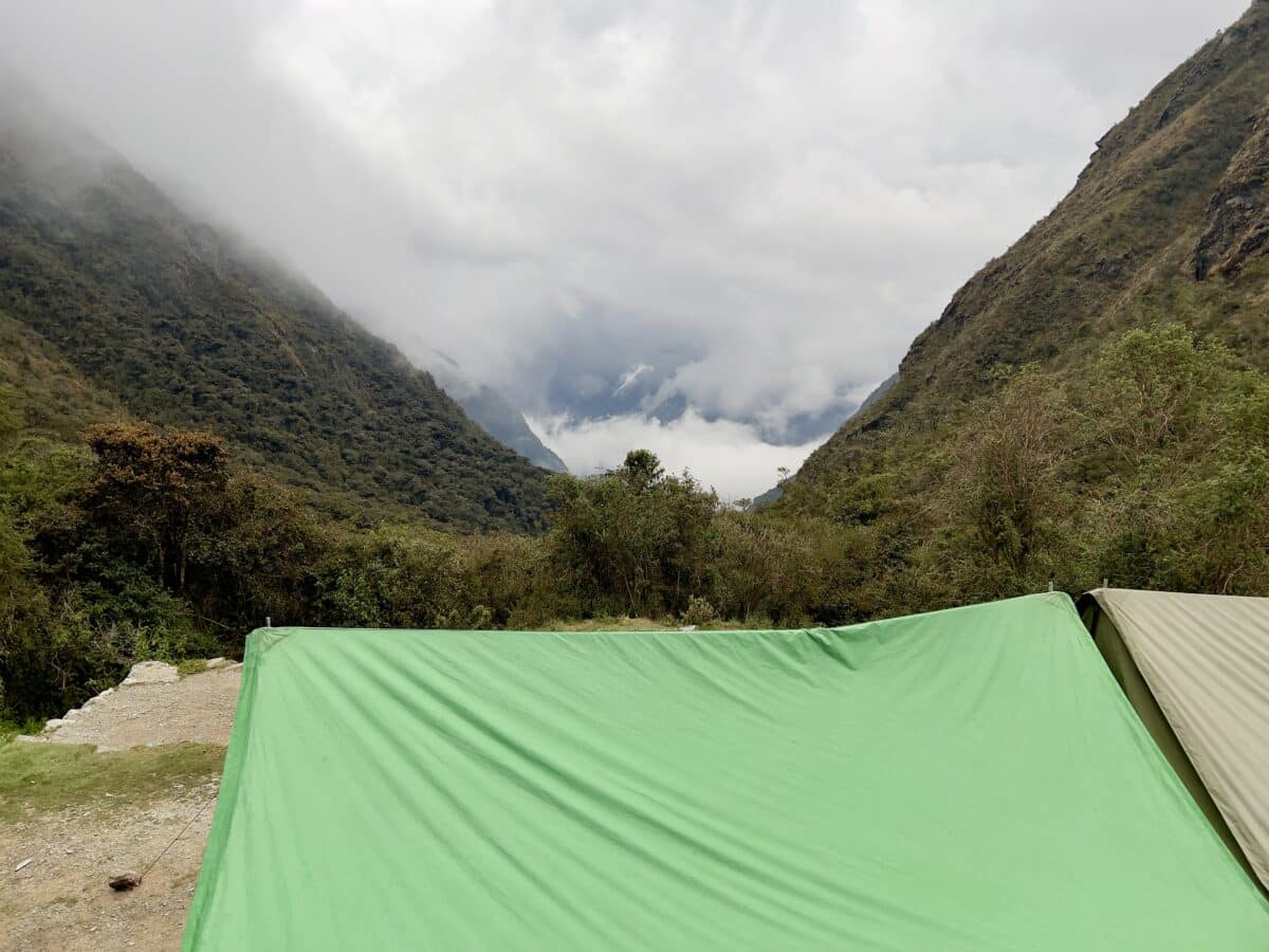 Campsite at Chaquicocha