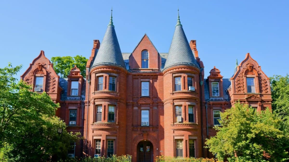 Massachusetts, United States-June 26, 2022: Billing hall, oldest classroom building on campus of Wellesley College