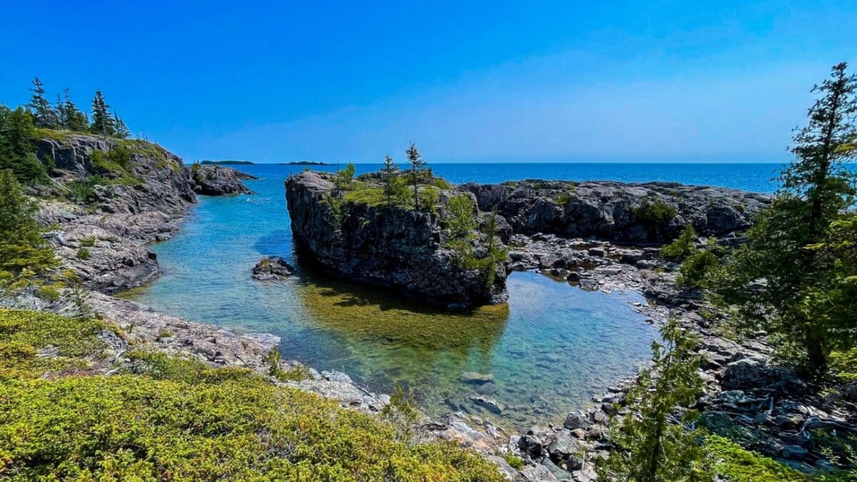 Shoreline at Isle Royale National Park, MI, USA