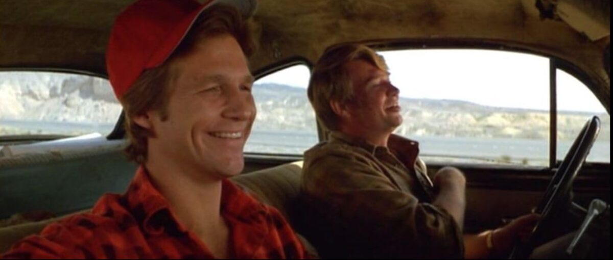 Jeff Bridges and George 'Buck' Flower in Starman (1984)