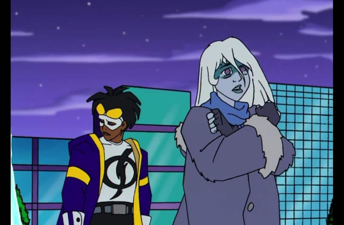 Phil LaMarr and Hynden Walch in Static Shock (2000)