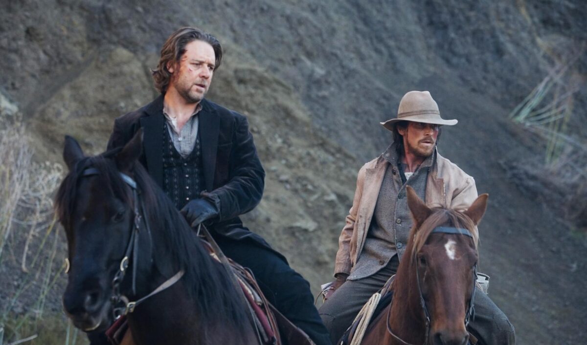 Russell Crowe and Christian Bale in 3:10 to Yuma (2007)