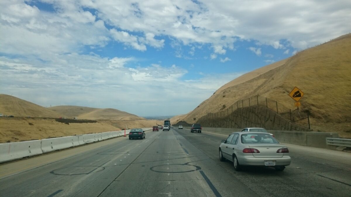 Visalia, CA, USA - August 5 2016 : On the road in Northern California