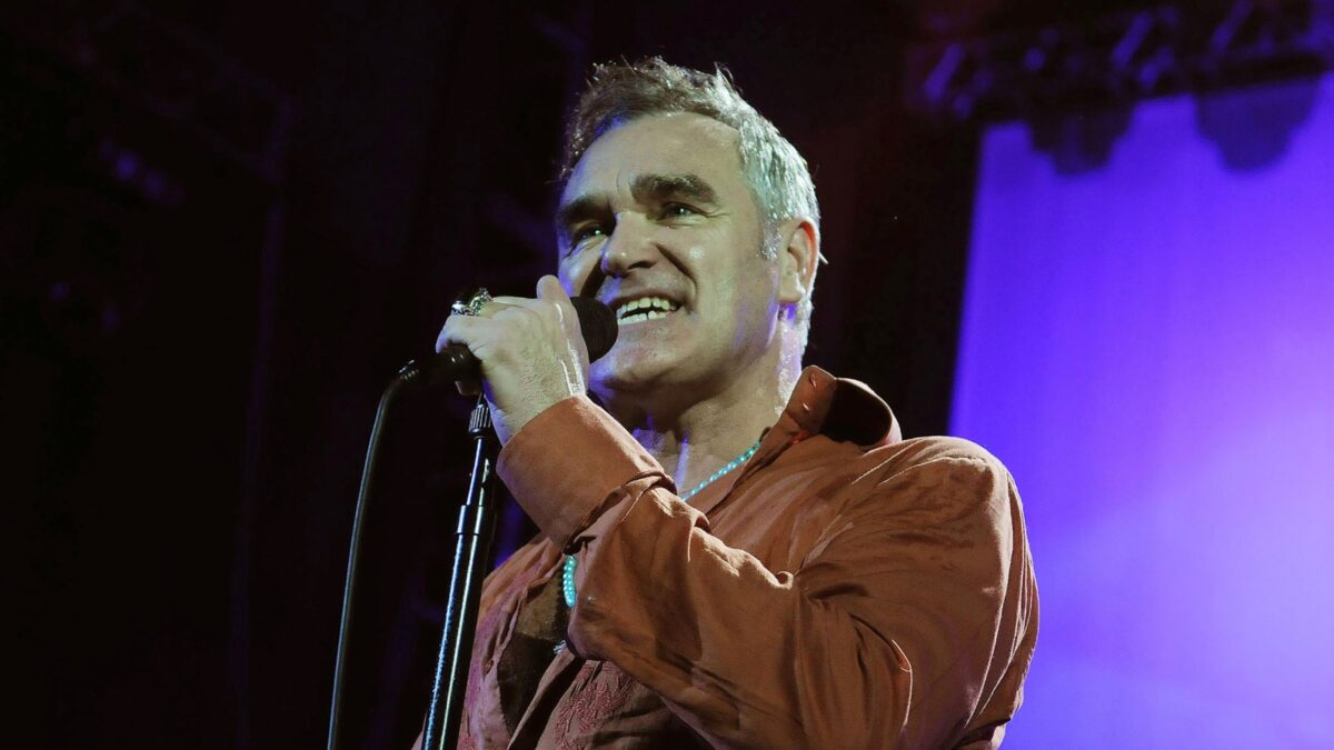 Rio de Janeiro, June 3, 2006. Singer Morrissey from the band The Smiths performing during their show at the Vivo Rio Show House in Rio de Janeiro, Brazil.