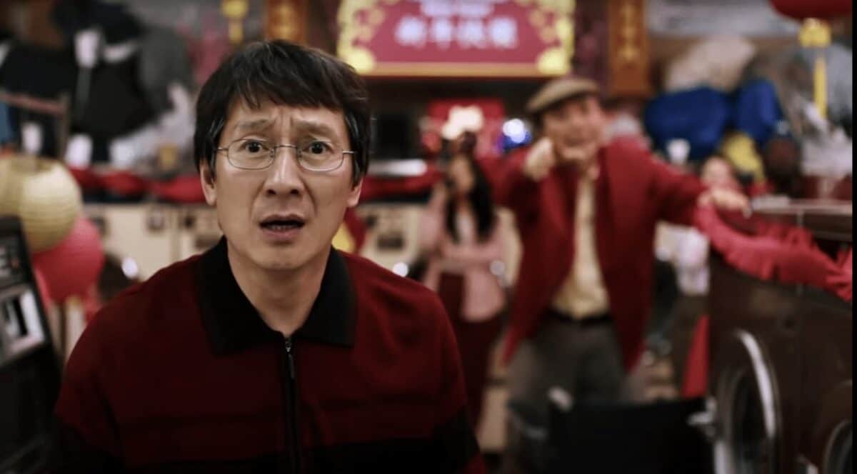 James Hong and Ke Huy Quan in Everything Everywhere All at Once (2022)