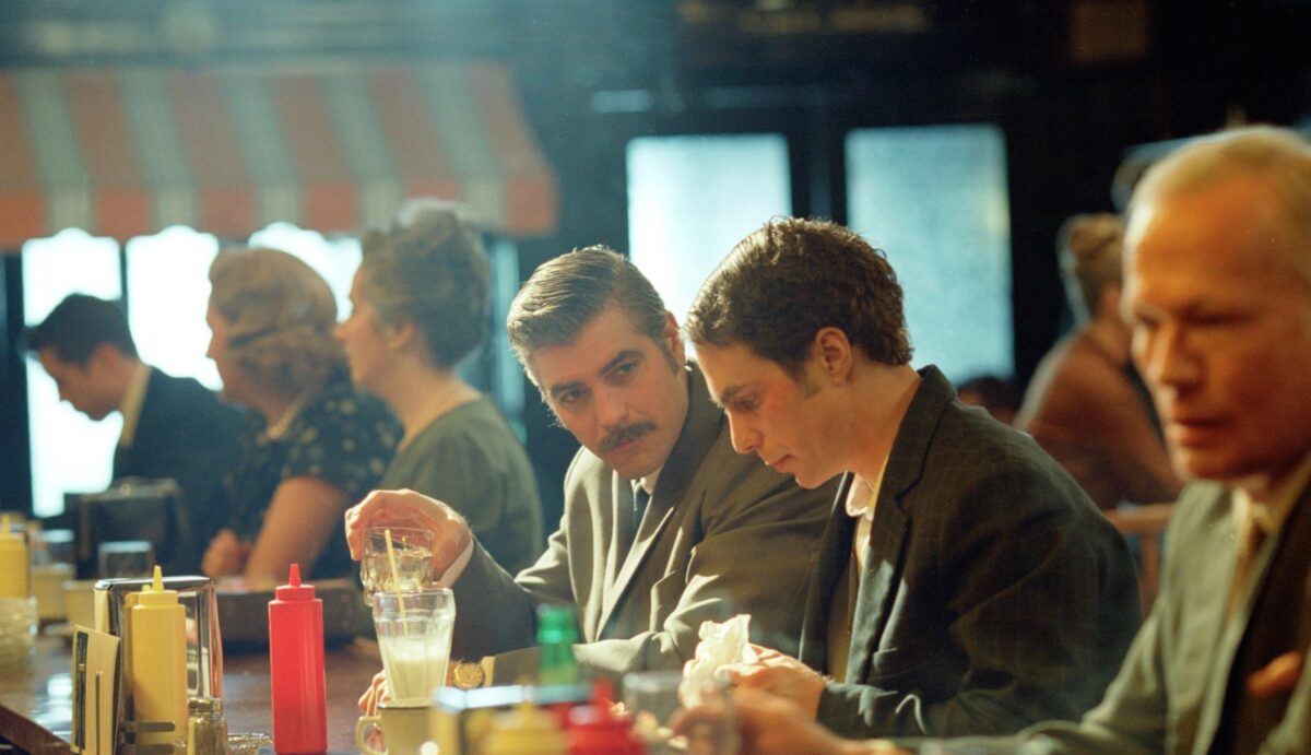 George Clooney and Sam Rockwell in Confessions of a Dangerous Mind (2002)